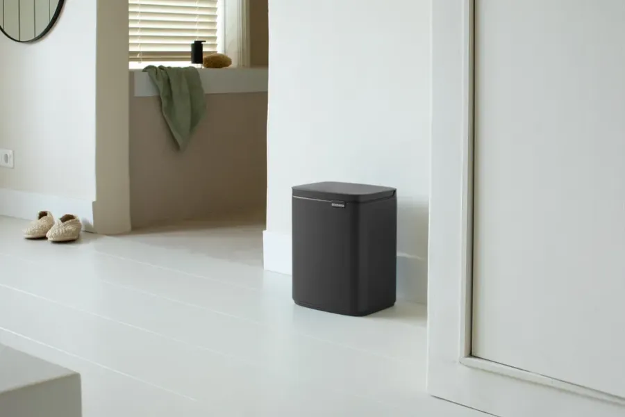Brabantia Bo afvalemmer 7 l, Mineral Infinite Grey< Pedaalemmers