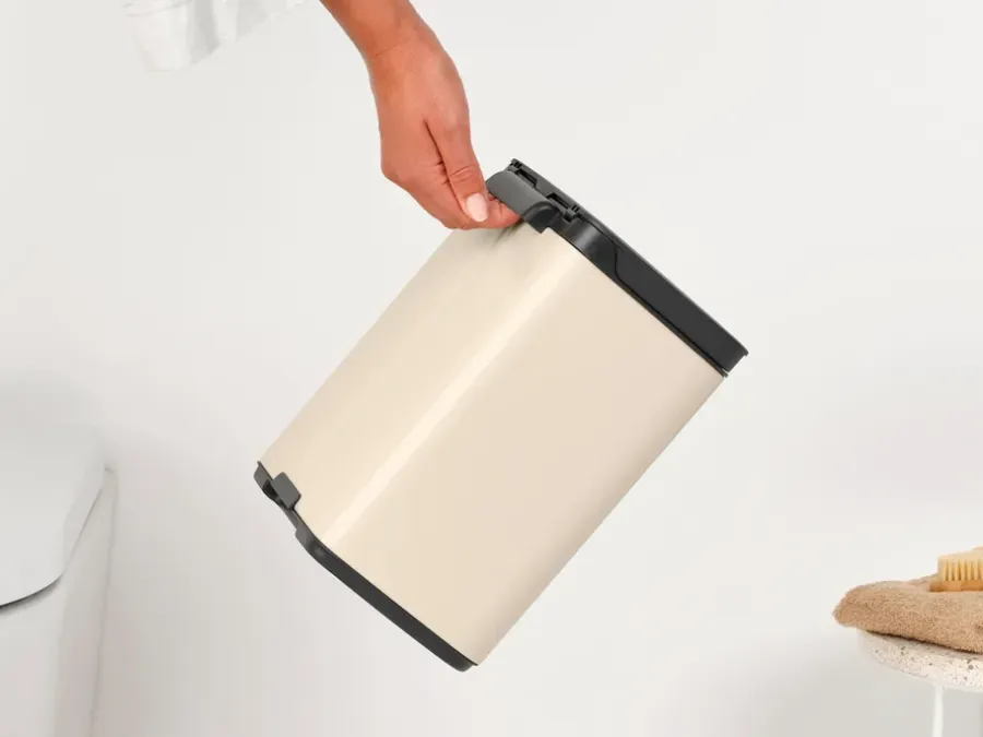 Brabantia Bo afvalemmer 4 l, Soft Beige< Pedaalemmers