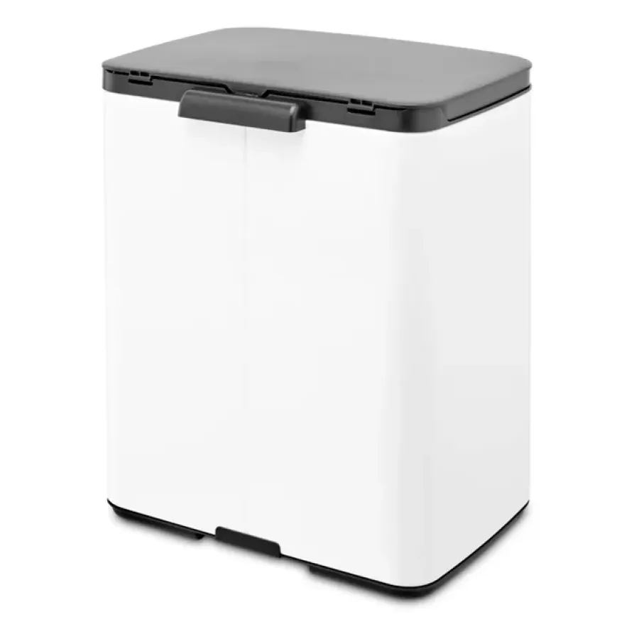 Brabantia Bo afvalemmer 12 l, Wit< Pedaalemmers