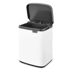 Brabantia Bo afvalemmer 7 l, Wit< Pedaalemmers