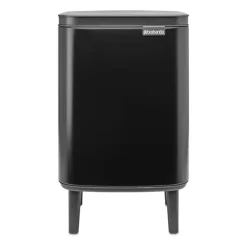 Brabantia Bo afvalemmer hoog 7 l, Matzwart< Pedaalemmers