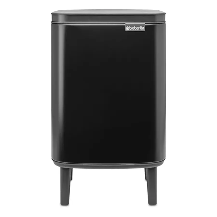Brabantia Bo afvalemmer hoog 7 l, Matzwart< Pedaalemmers
