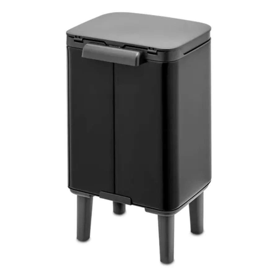 Brabantia Bo afvalemmer hoog 4 l, Matzwart< Pedaalemmers