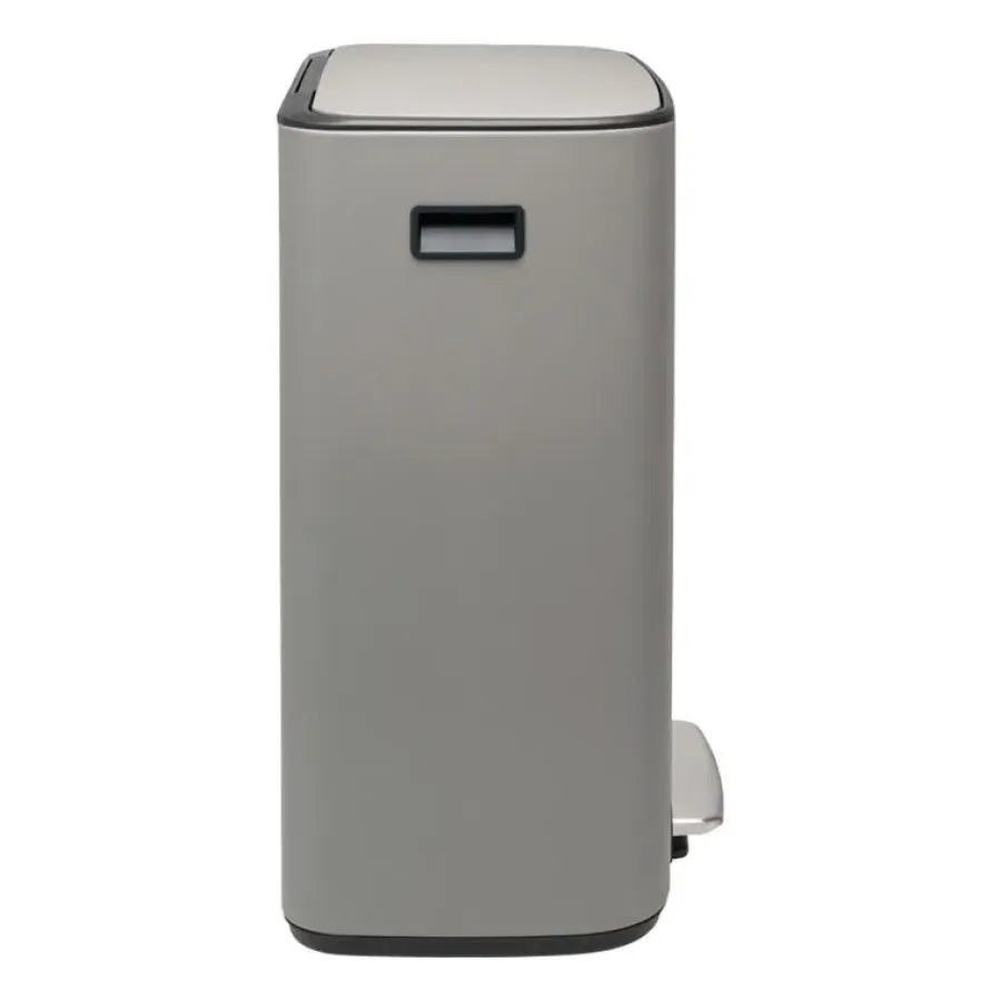 Brabantia Bo bin pedaalemmer 2x30 L, Mineral concrete grey< Pedaalemmers