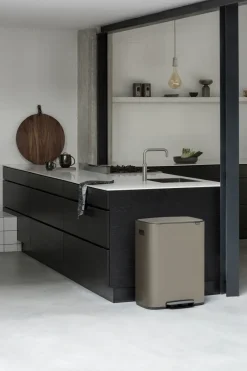 Brabantia Bo bin pedaalemmer 2x30 L, Platina< Pedaalemmers