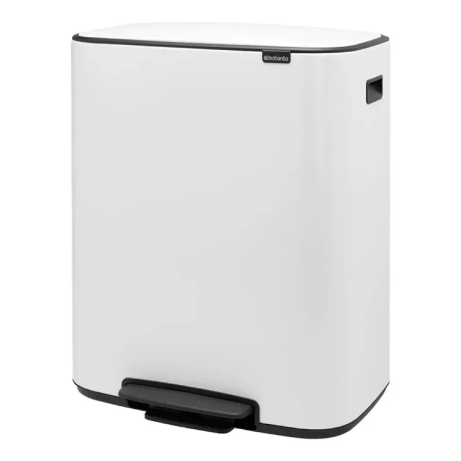 Brabantia Bo bin pedaalemmer 2x30 L, White< Pedaalemmers