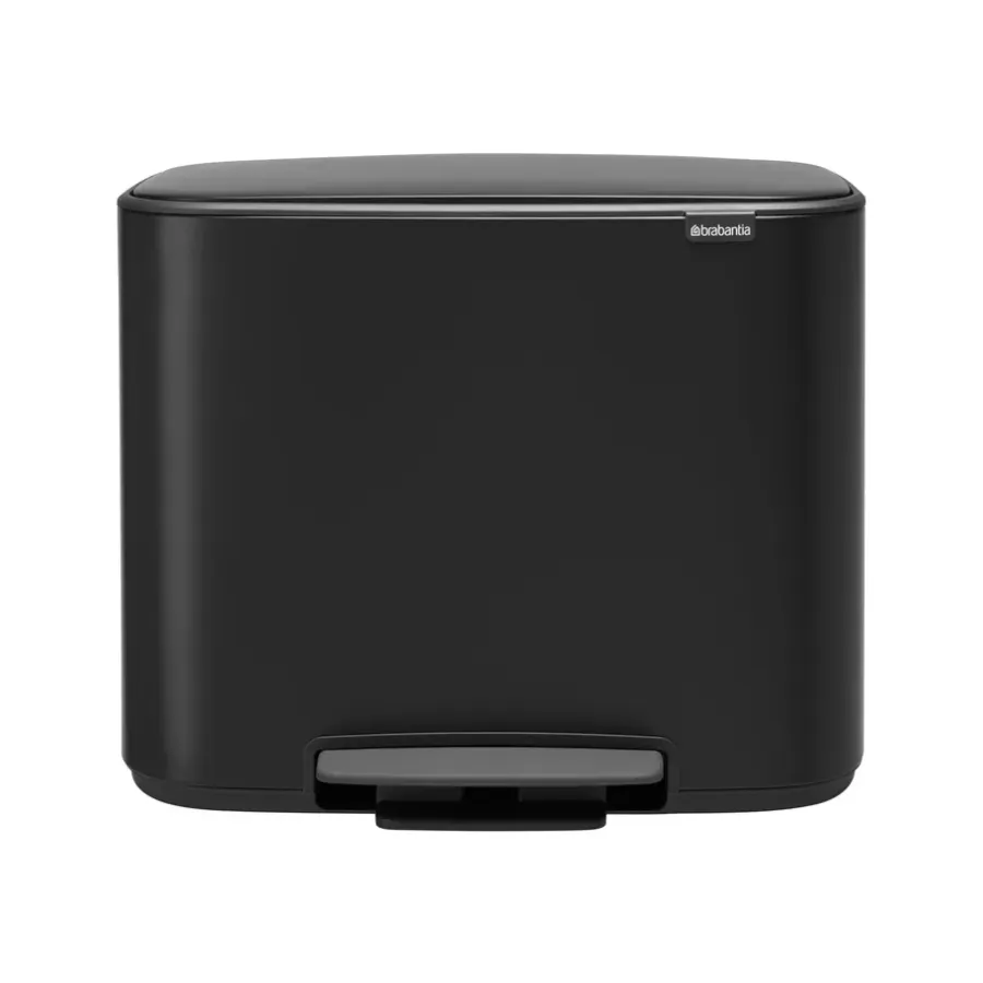 Brabantia Bo pedaalemmer 11 + 23 l., mat zwart< Pedaalemmers