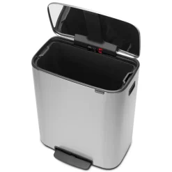 Brabantia Bo pedaalemmer 60 L, Mat staal< Pedaalemmers