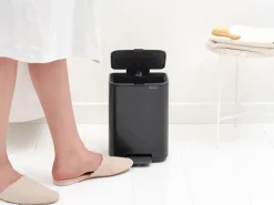 Brabantia Bo pedaalemmer 4 L, Matt Black< Pedaalemmers