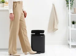 Brabantia Bo pedaalemmer 12 L, Matt Black< Pedaalemmers