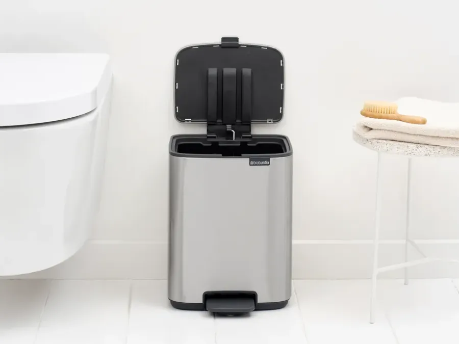 Brabantia Bo pedaalemmer 7 L, Matt Steel Fingerprint Proof< Pedaalemmers