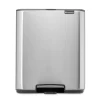 Brabantia Bo pedaalemmer 12 L, Matt Steel Fingerprint Proof< Pedaalemmers