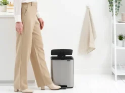 Brabantia Bo pedaalemmer 12 L, Matt Steel Fingerprint Proof< Pedaalemmers