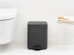 Brabantia Bo pedaalemmer 7 L, Mineral Infinite Grey< Pedaalemmers