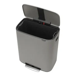 Brabantia Bo pedaalemmer 60 L, Mineral concrete grey< Pedaalemmers