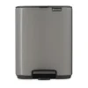 Brabantia Bo pedaalemmer 7 L, Platinum< Pedaalemmers