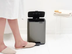 Brabantia Bo pedaalemmer 7 L, Platinum< Pedaalemmers