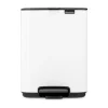 Brabantia Bo pedaalemmer 4 L, White< Pedaalemmers