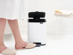 Brabantia Bo pedaalemmer 7 L, White< Pedaalemmers
