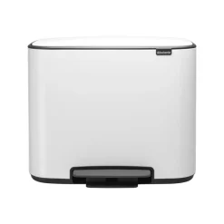 Brabantia Bo pedaalemmer 3 x 11 l., wit< Pedaalemmers