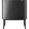 Brabantia Bo touch bin 11 + 23 liter, Confident Grey< Pedaalemmers