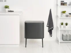 Brabantia Bo touch bin 11 + 23 liter, Confident Grey< Pedaalemmers