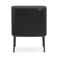 Brabantia Bo touch bin 11 + 23 liter, matte black (mat zwart)< Pedaalemmers