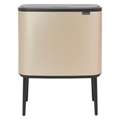 Brabantia Bo touch bin 11 + 23 liter, Metallic Gold< Pedaalemmers