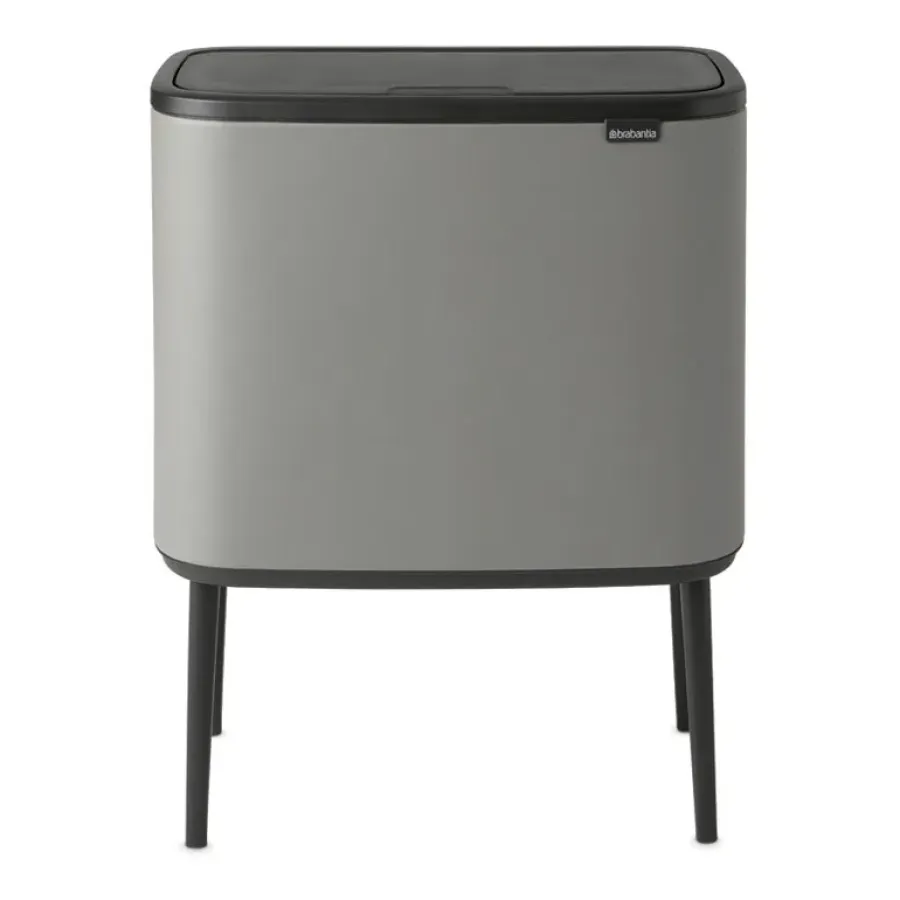 Brabantia Bo touch bin 11 + 23 liter, Mineral concrete grey< Pedaalemmers