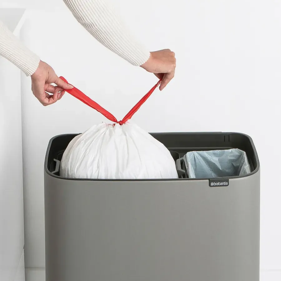 Brabantia Bo touch bin 11 + 23 liter, Mineral concrete grey< Pedaalemmers