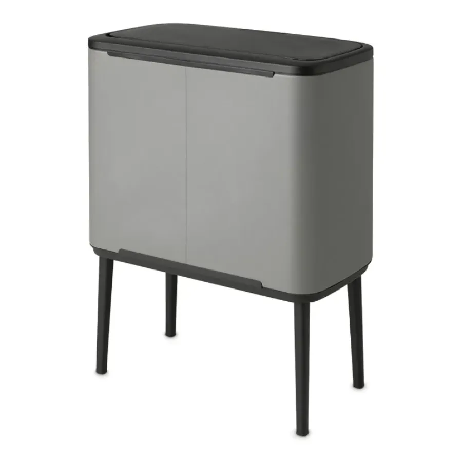 Brabantia Bo touch bin 11 + 23 liter, Mineral concrete grey< Pedaalemmers
