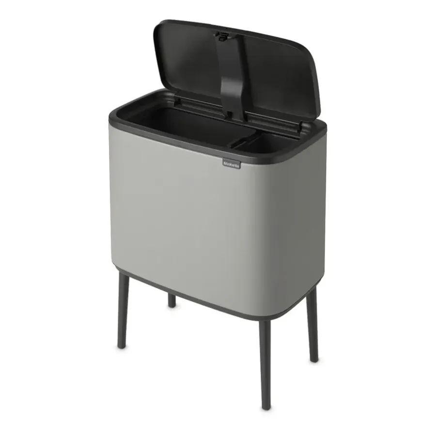 Brabantia Bo touch bin 11 + 23 liter, Mineral concrete grey< Pedaalemmers