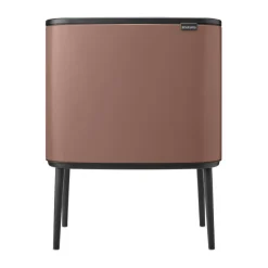 Brabantia Bo touch bin 11 + 23 liter, Satin Taupe< Pedaalemmers