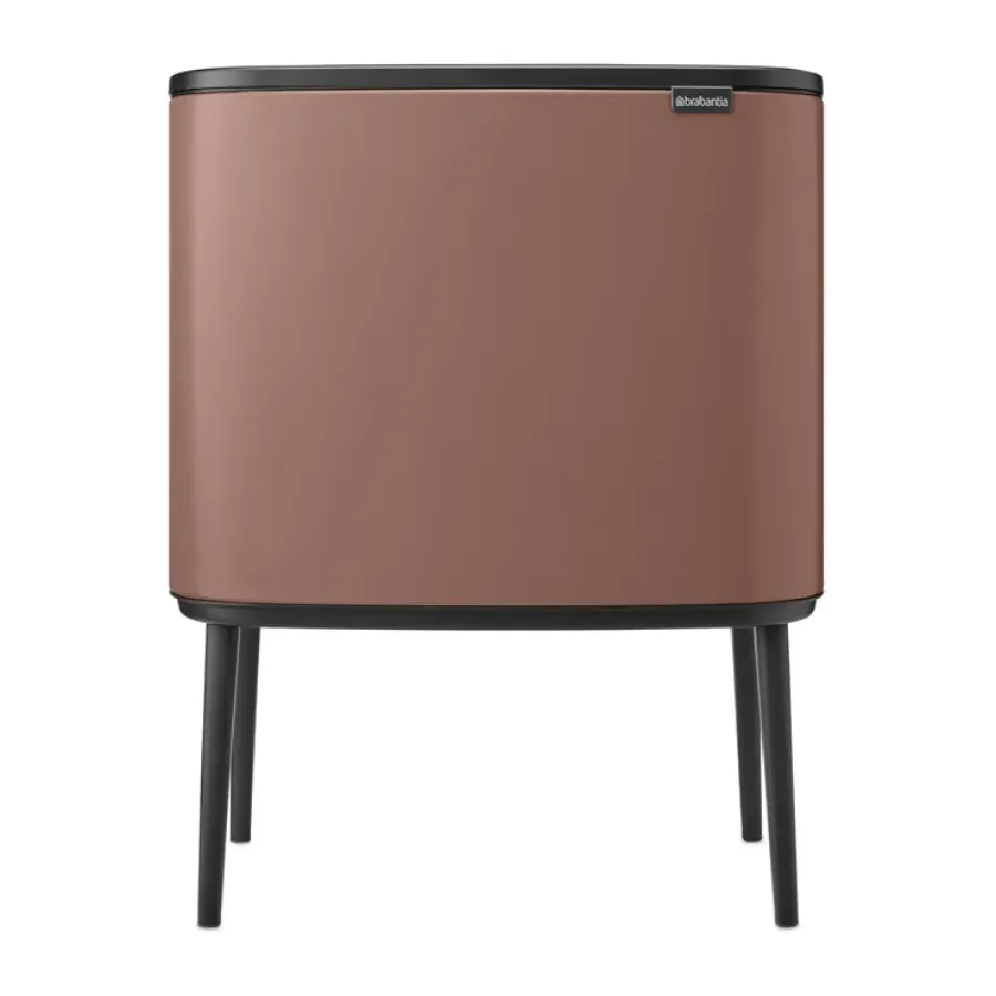 Brabantia Bo touch bin 11 + 23 liter, Satin Taupe< Pedaalemmers