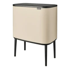 Brabantia Bo touch bin 11 + 23 liter, Soft beige< Pedaalemmers