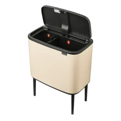 Brabantia Bo touch bin 11 + 23 liter, Soft beige< Pedaalemmers