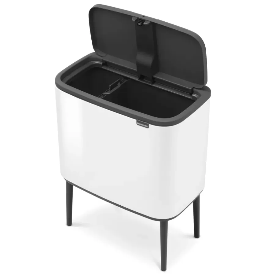 Brabantia Bo touch bin 11 + 23 liter, white (wit)< Pedaalemmers
