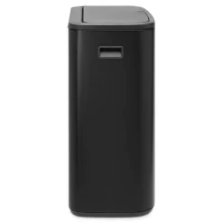 Brabantia Bo touch bin 60 L, Mat zwart< Prullenbakken