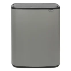 Brabantia Bo touch bin 60 L, Mineral concrete grey< Prullenbakken
