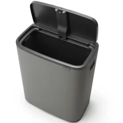 Brabantia Bo touch bin 60 L, Mineral concrete grey< Prullenbakken