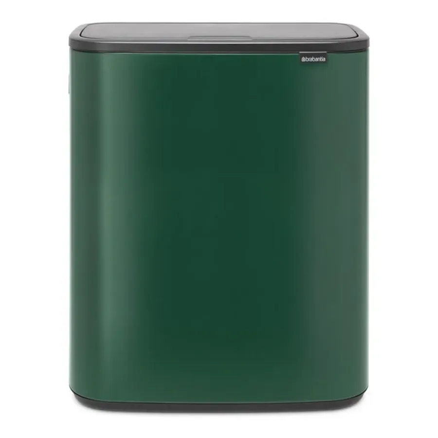 Brabantia Bo touch bin 60 L, Pine green< Prullenbakken