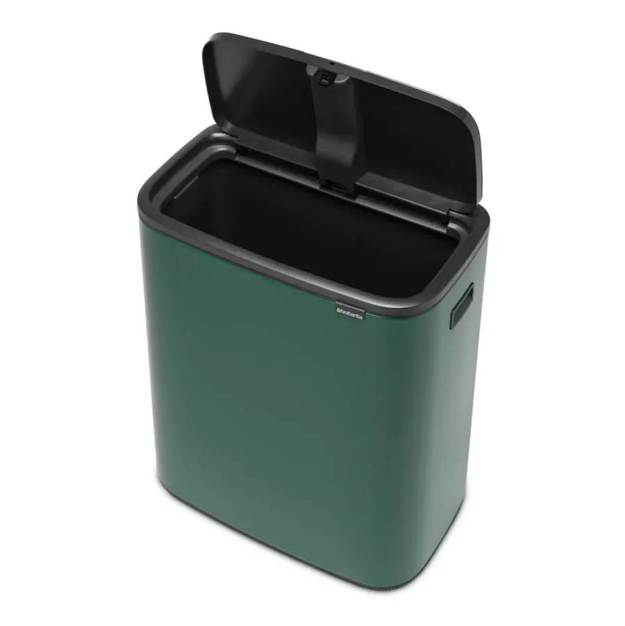 Brabantia Bo touch bin 60 L, Pine green< Prullenbakken