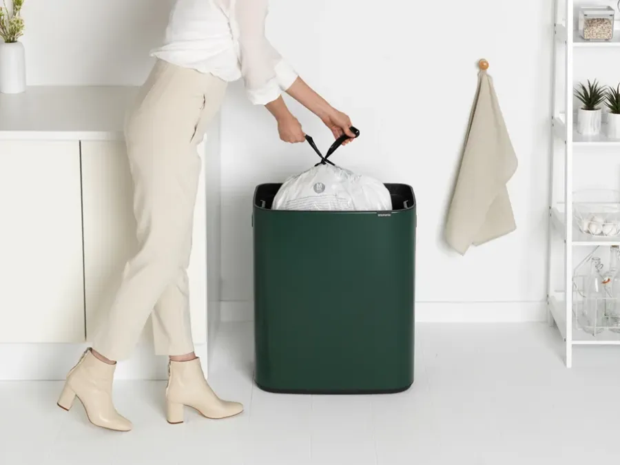 Brabantia Bo touch bin 60 L, Pine green< Prullenbakken