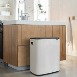 Brabantia Bo touch bin 60 L, Wit< Prullenbakken