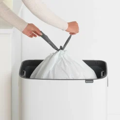 Brabantia Bo touch bin 60 L, Wit< Prullenbakken
