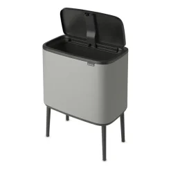 Brabantia Bo touch bin 36 liter, Mineral concrete grey< Pedaalemmers