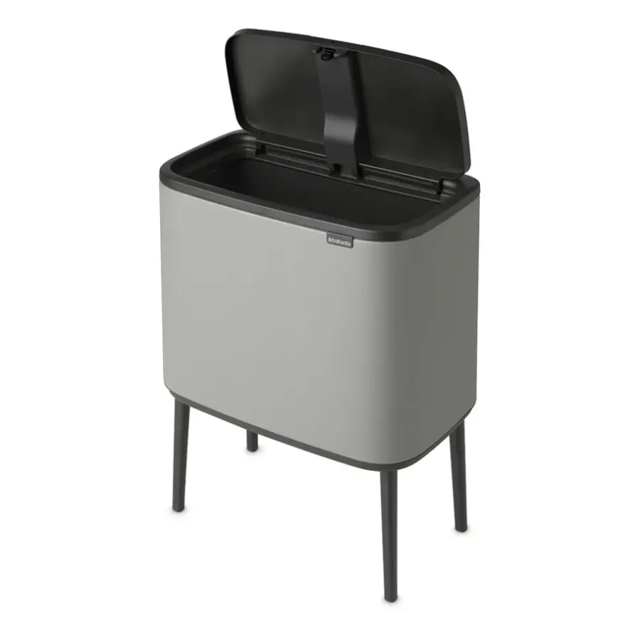 Brabantia Bo touch bin 36 liter, Mineral concrete grey< Pedaalemmers