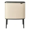 Brabantia Bo touch bin 3 x 11 liter, Soft beige< Pedaalemmers
