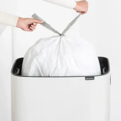 Brabantia Bo touch bin high 60 L, Wit< Prullenbakken