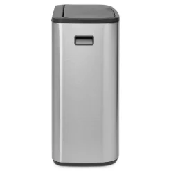 Brabantia Bo touch bin 2x30 L, Mat-geborsteld staal< Prullenbakken